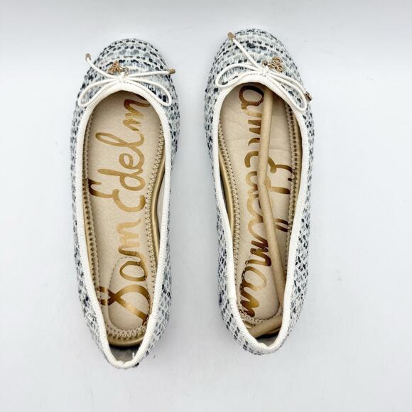 Sam Edelman Kids Felicia Ballet Flats US 2 M EU 33.5 Taupe Vegan Leather NIB - Picture 10 of 12